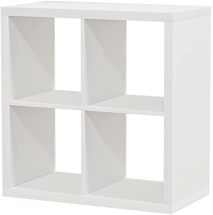 Bibliotheque vinyle Ikea kallax 4 cubes