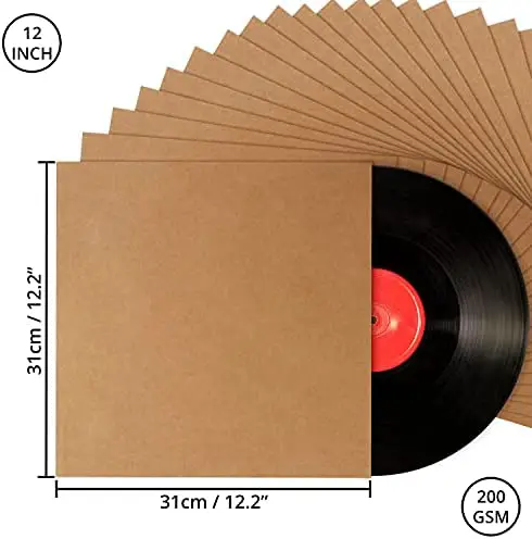 50x Pochettes Intérieures Disque Vinyle 33 Tours 12 LP, Dynamic  Anti-Statiques Pochette De Protection en Plastique, Qualité Supérieure 50  Micron HDPE