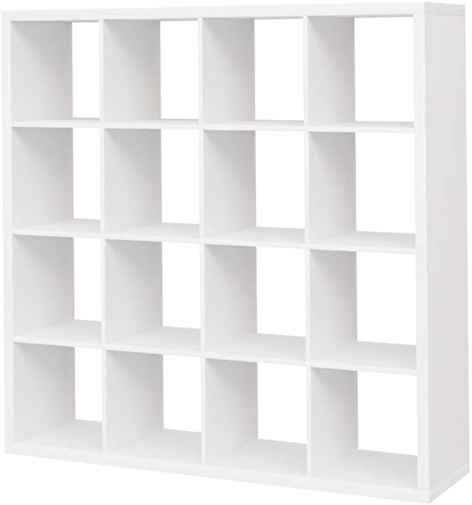Bibliotheque vinyle Ikea kallax 16 cubes