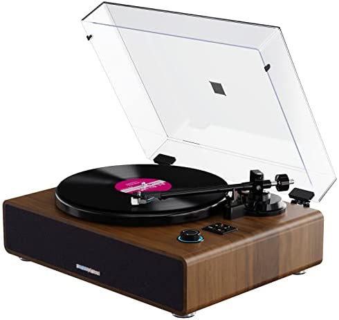 DIGITNOW!Platine Vinyle Bluetooth Vintage avec Haut-parleurs Phonographe à  entraînement par Courroie Vintage 3 Vitesses… : acheter des objets Beatles,  Lennon, McCartney, Starr et Harrison