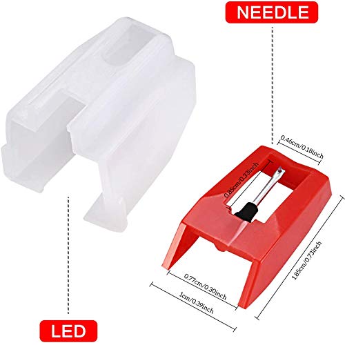 Aiguille (stylet) De Remplacement Pour Tourne-disque - Compatible Audio Technica AT-LP60, AT-LP60X, Etc. - Pointe Conique 0,6 Mil