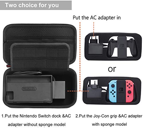 Bestico Etui pour Nintendo Switch et Switch OLED - Pochette Switch