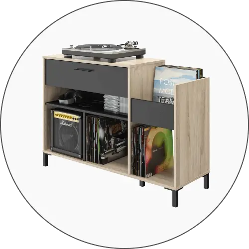 Meuble rangement vinyle