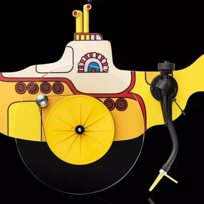 Platine verticale Pro-Ject The Beatles Plateau tournant Submarine Jaune
